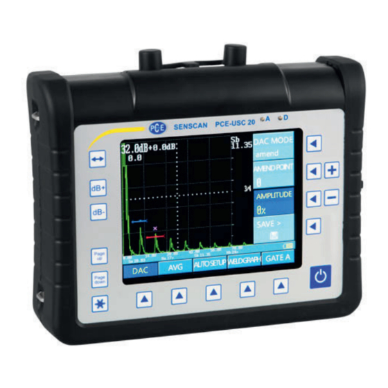 PCE Instruments PCE-USC 20 Operating Manual