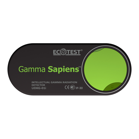 ECOTEST Gamma Sapiens Operating Manual