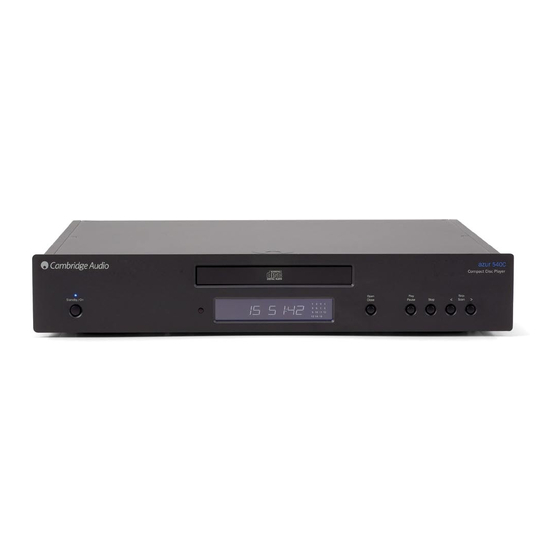 Cambridge Audio Azur 540C V2 User Manual