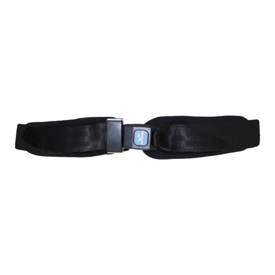 Physipro TWO-POINT PADDED POSITIONING BELT Manuals