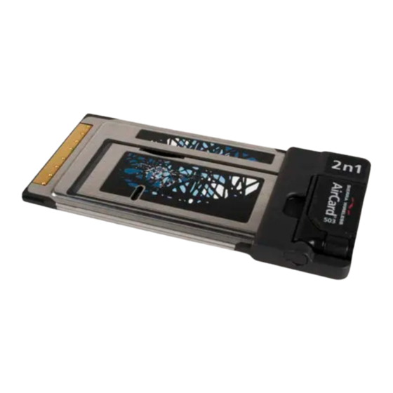 Sierra Wireless AirCard 503 Quick Start Manual