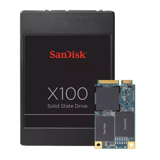SanDisk SSD X100 Product Manual