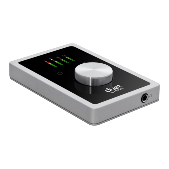 Apogee Duet User Manual