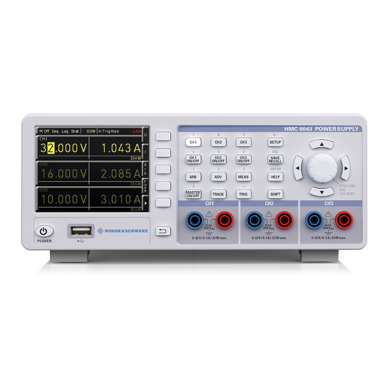 Rohde & Schwarz HMC804 User Manual