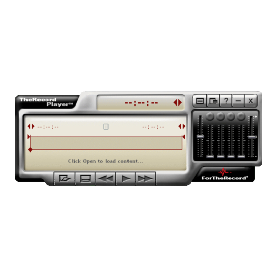 ForTheRecord TheRecord Player User Manual