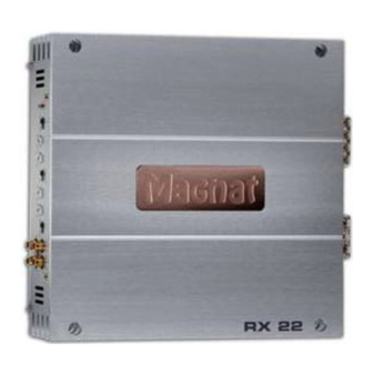 Magnat Audio RX 22 Power Amplifier Manuals