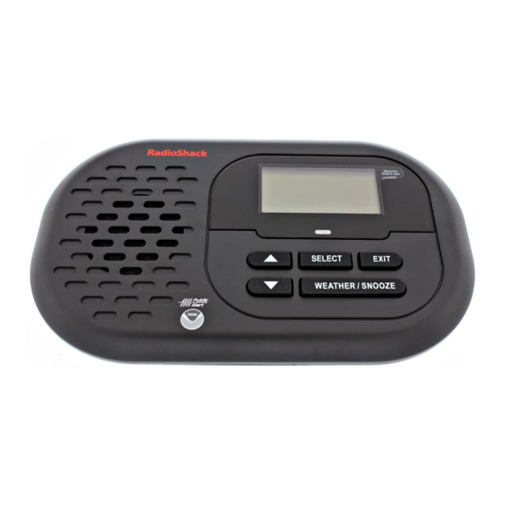 RADIO SHACK WEATHER ALERT RADIO USER MANUAL Pdf Download ManualsLib