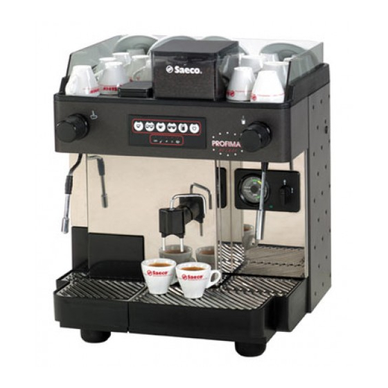 Saeco PROFIMAT Instructions For Installation And Use Manual
