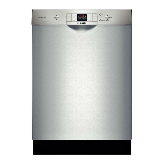 Bosch Dishwasher Operating Instructions Manual