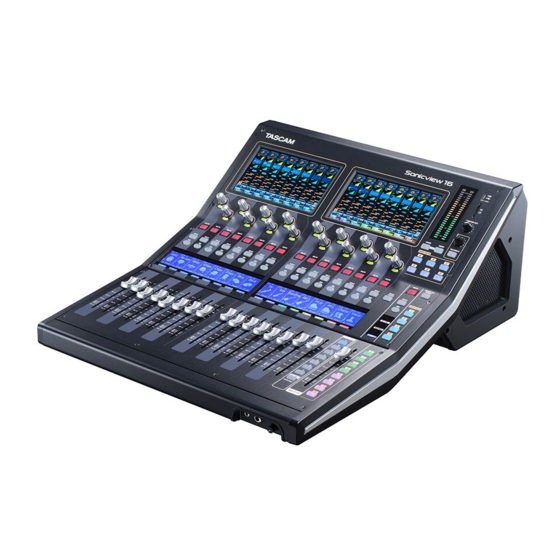 Tascam Sonicview 16 Reference Manual