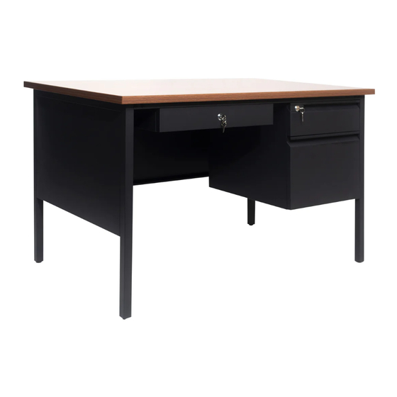 Ubique Single Pedestal Desk Assembly Instructions Manual