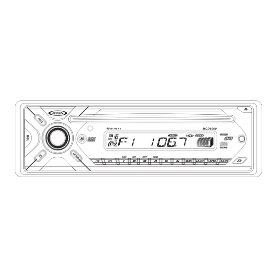 Jensen MCD5060 Installation And Operation Manual
