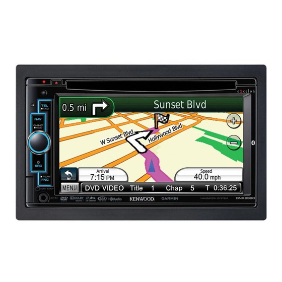 Kenwood DNX5160 Instruction Manual