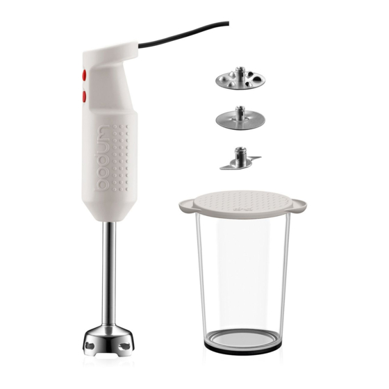 Bodum BISTRO K11179-3 Instructions For Use Manual