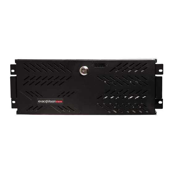 Exacq S Series Quick Start Manual