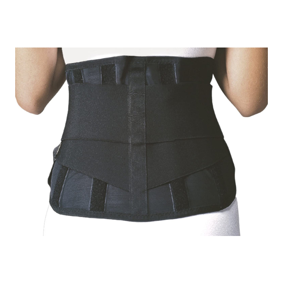 Orliman T-420 Lumbar Support Belt Manuals
