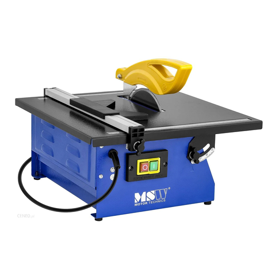 MSW Motor Technics T-SAW180G User Manual