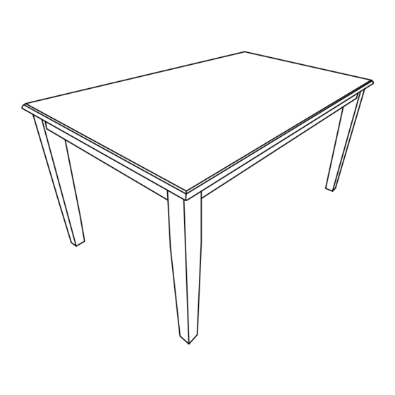 Sunset Furniture DLU-BR-BENCH-RTA Assembly Instructions