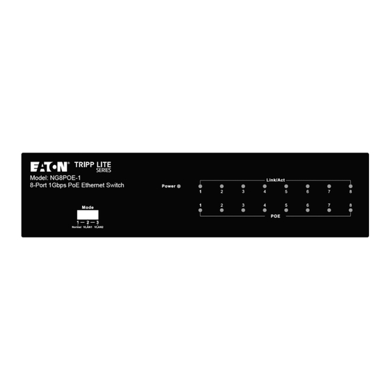 Eaton TRIPP LITE NG8POE-1 Manuals