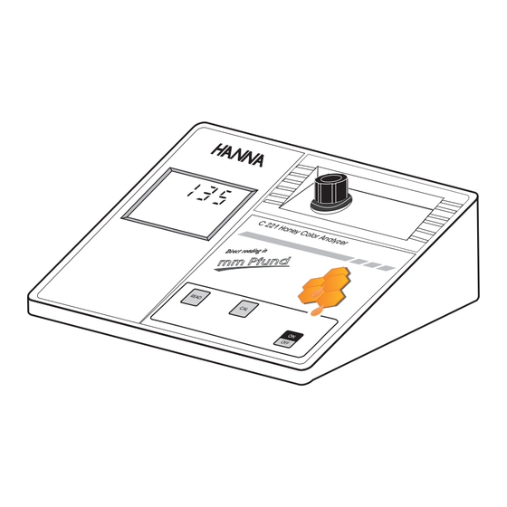 Hanna Instruments C 221 Instruction Manual