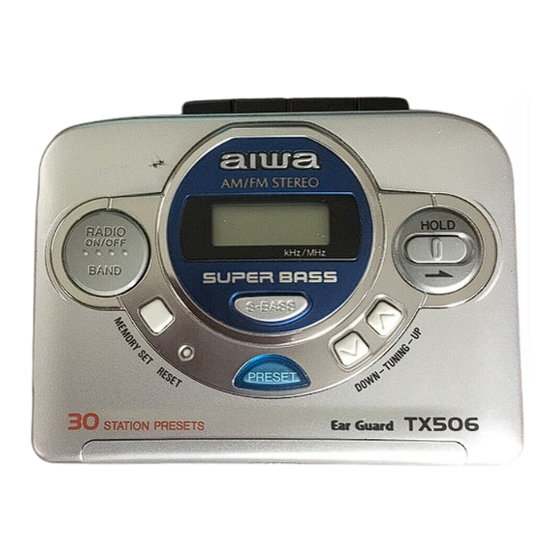 Aiwa HS-TX506 Operating Instructions Manual