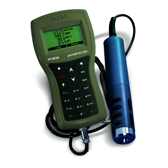 Hanna Instruments HI 9828 Instruction Manual