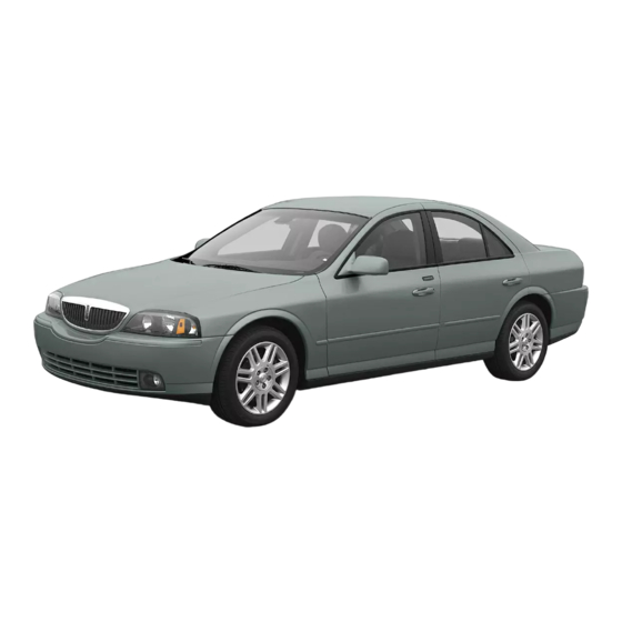 Lincoln 2004 LS Quick Reference Manual