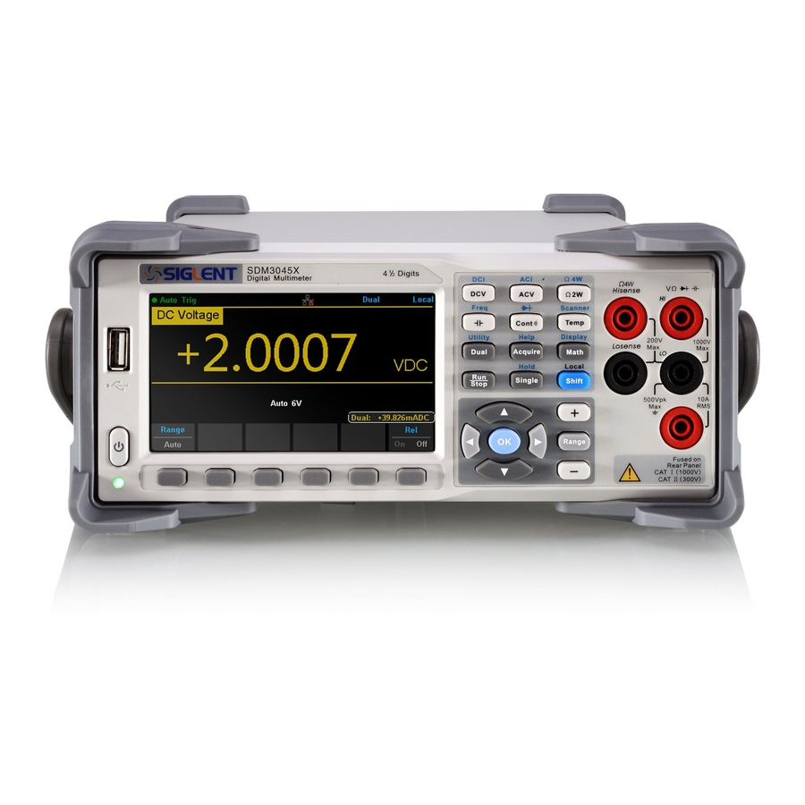 SIGLENT SDM3045X Quick Start Manual
