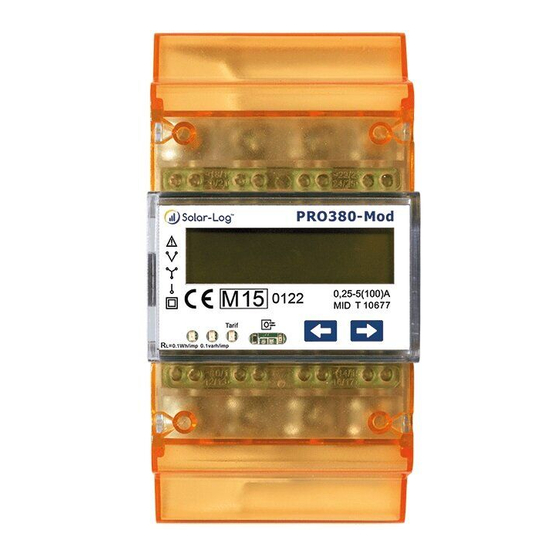 Solar-Log PRO380-Mod-CT Quick Start Manual