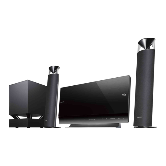 Sony BDV-L800 Quick Start Manual