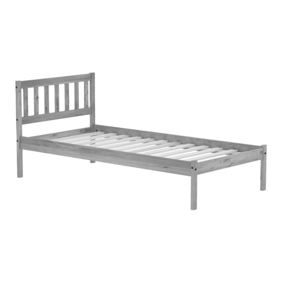 Happy Beds Lisbon Pine Wood Frame 3FT Assembly Instructions Manual