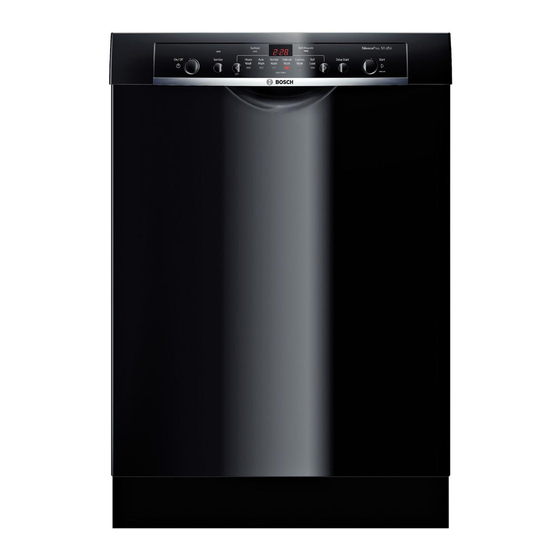 Bosch SHE3AR76UC Quick Start Manual