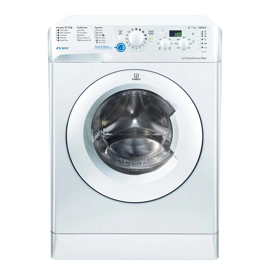 Indesit BWD 71252 Instructions For Use Manual