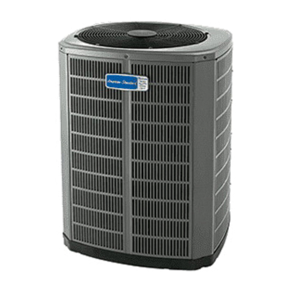 American Standard 4A6H4018N Installation Manual