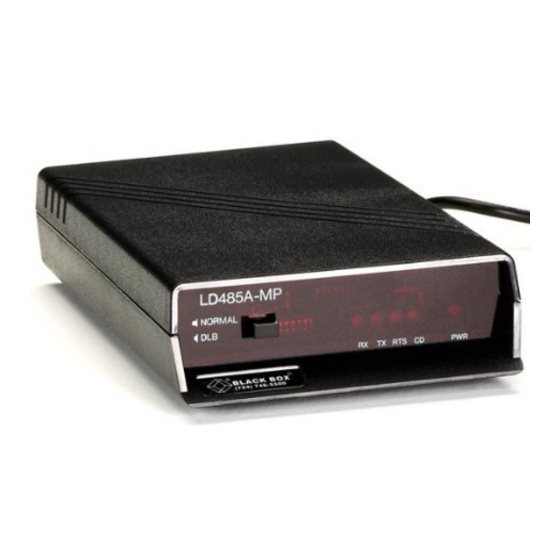 Black Box LD485A-MP Manual