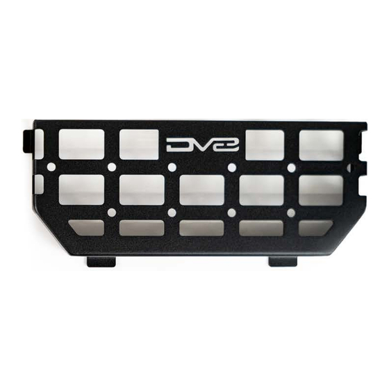 DV8 OFFROAD MPBR-11 Installation Manual