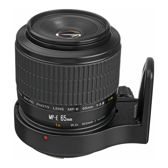 Canon MP-E 65mm f/2.8 1-5x Macro Photo Manuals