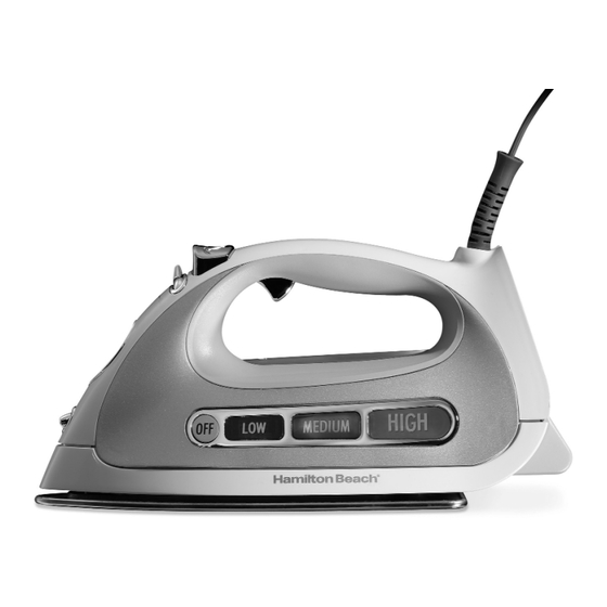 Hamilton Beach Easy Touch Iron Owner's Manual