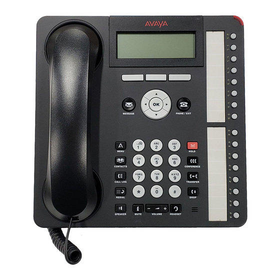 AVAYA 1416 USER REFERENCE Pdf Download ManualsLib