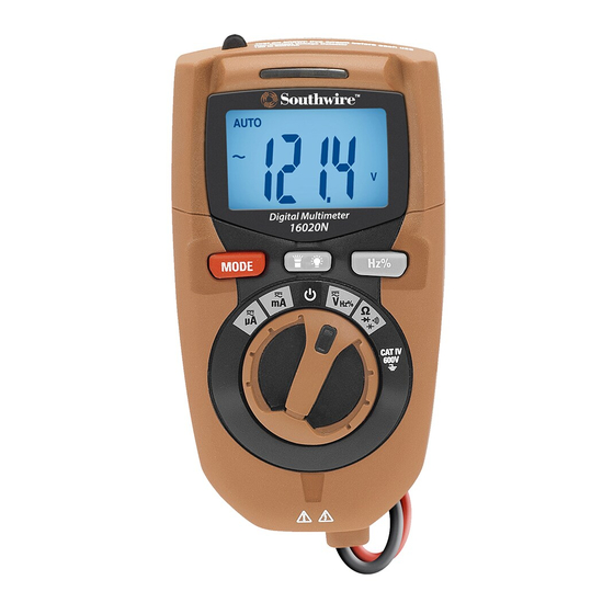 User Manuals: Southwire 16020N Compact Multimeter
