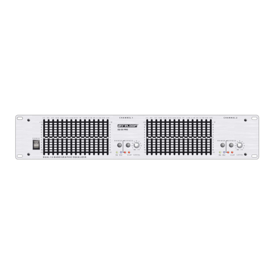 Reloop EQ-30 PRO Operation Manual
