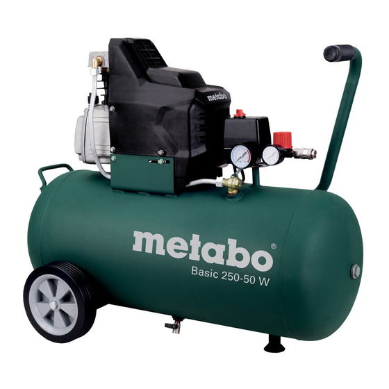 Metabo Basic 250-50 W Air Compressor Manuals