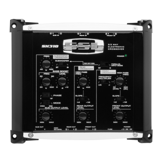 SSL SX310 Manuals