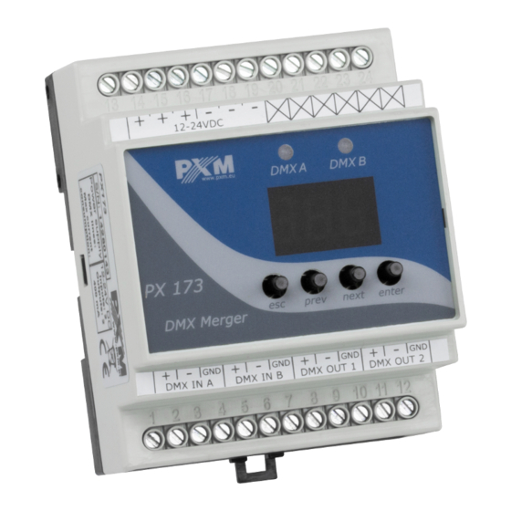 PXM Merger DMX User Manual