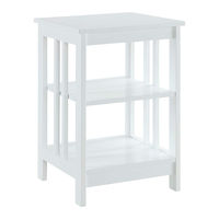 Convenience Concepts Mission End Table 203385W Assembly Instructions