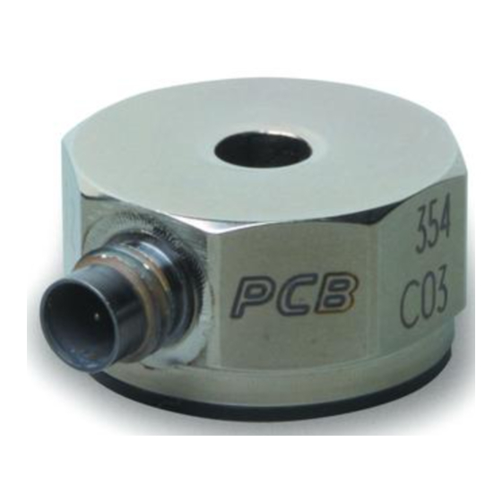 PCB Piezotronics M354C03 Installation And Operating Manual