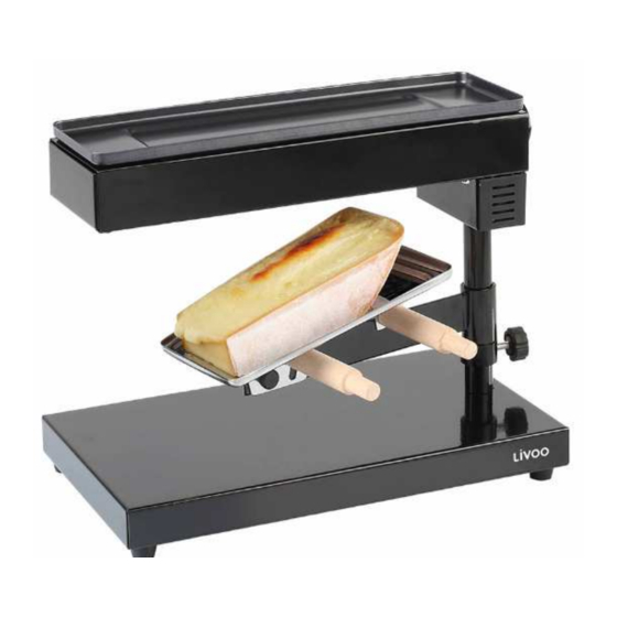 Livoo DOC159 Raclette Grill Manuals