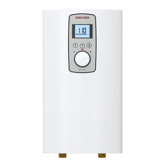 STIEBEL ELTRON DHC-E 3/3.5-1 Trend Operation And Installation Manual