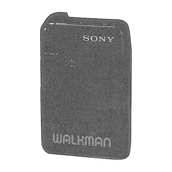 Sony SRF-29 Service Manual