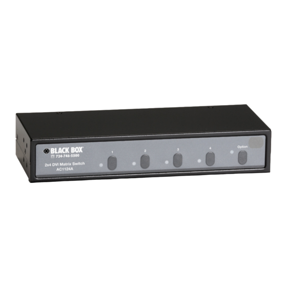 Black Box AC1124A Manual